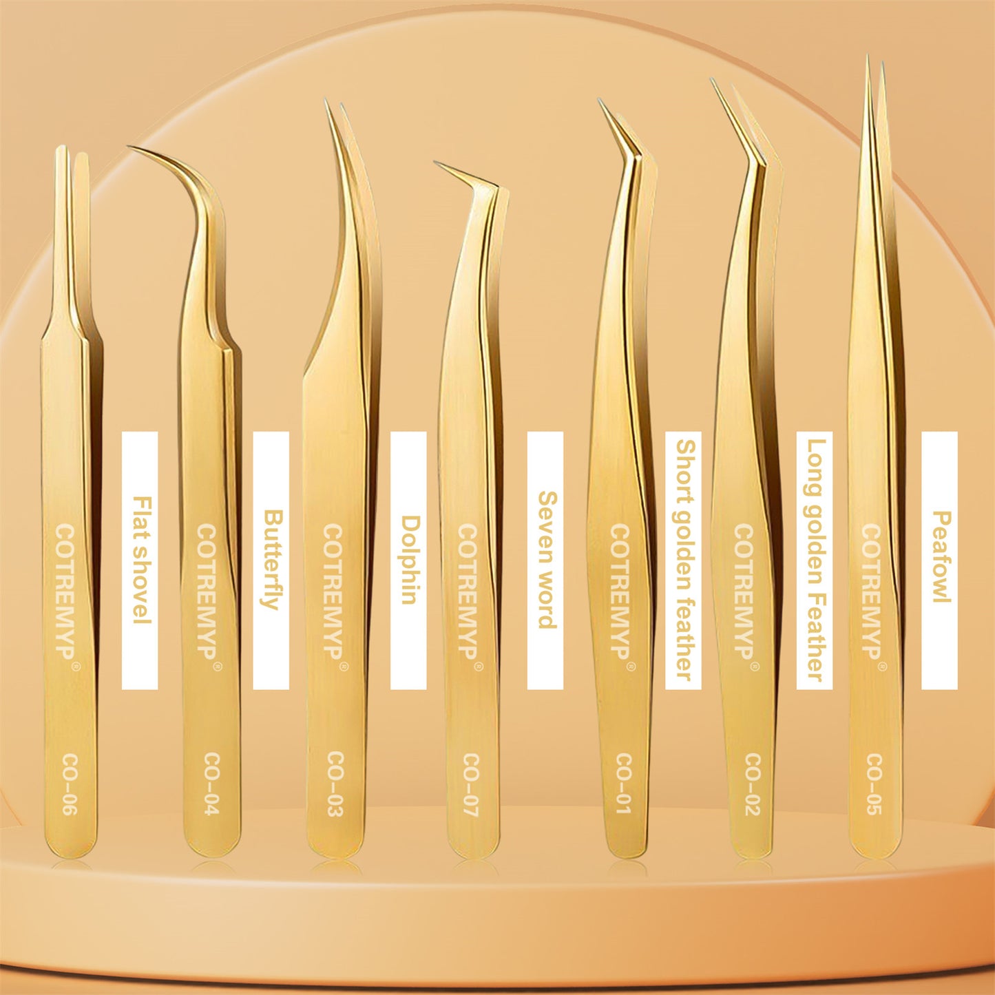 Professional Lash Extension Precision Tweezers