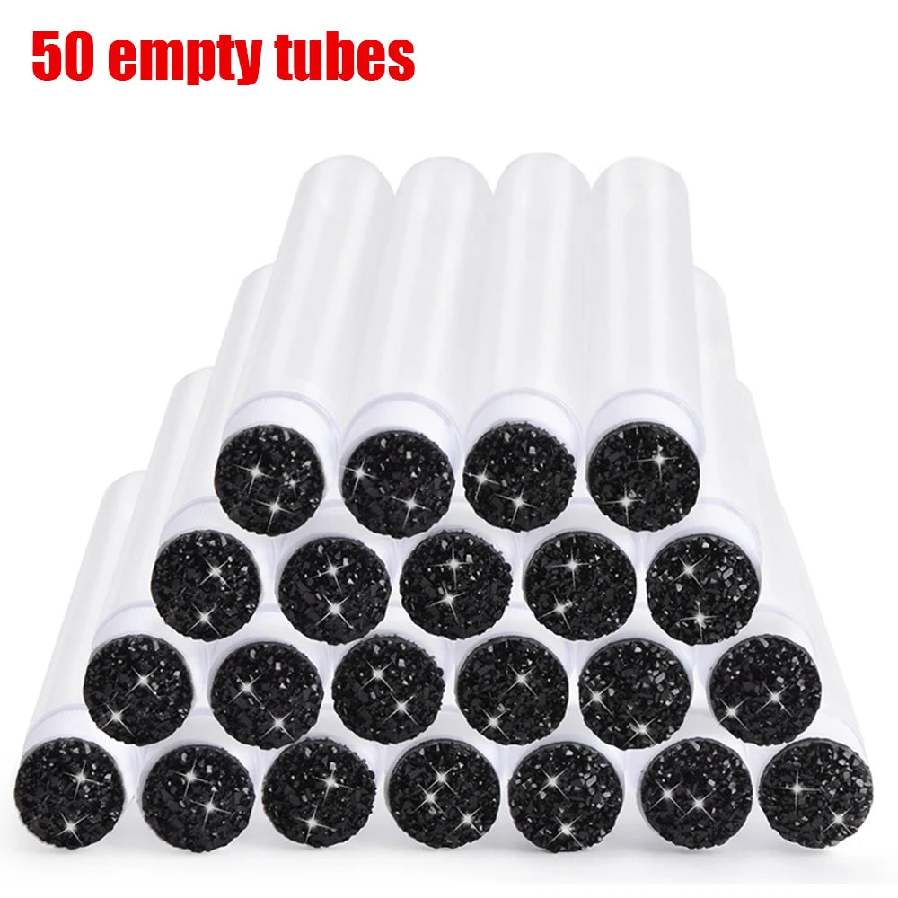 50 Pairs Lash Spoolie Brushes with Dust-Proof Tubes