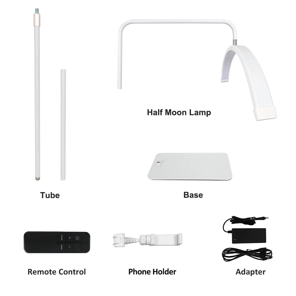 23" Half Moon Lash Light – Adjustable LED Lamp
