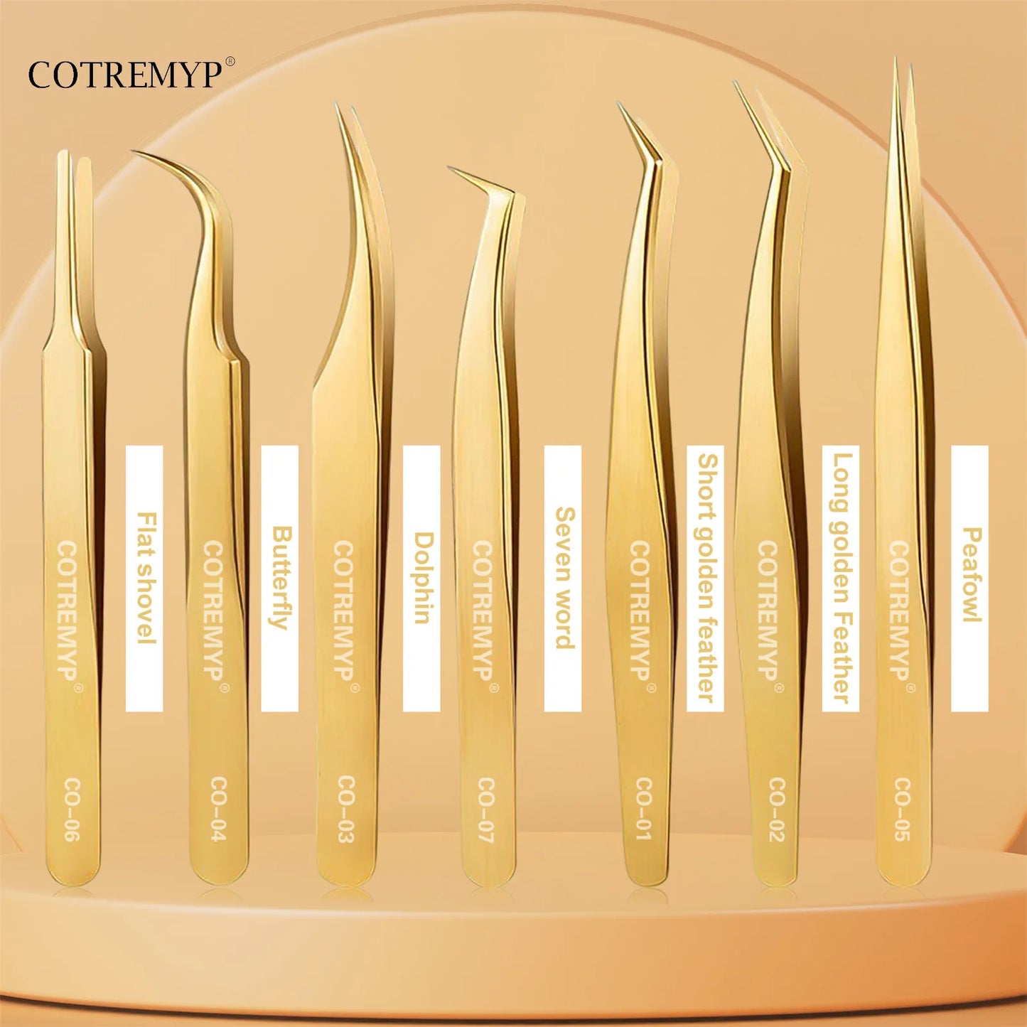 Professional Lash Extension Precision Tweezers