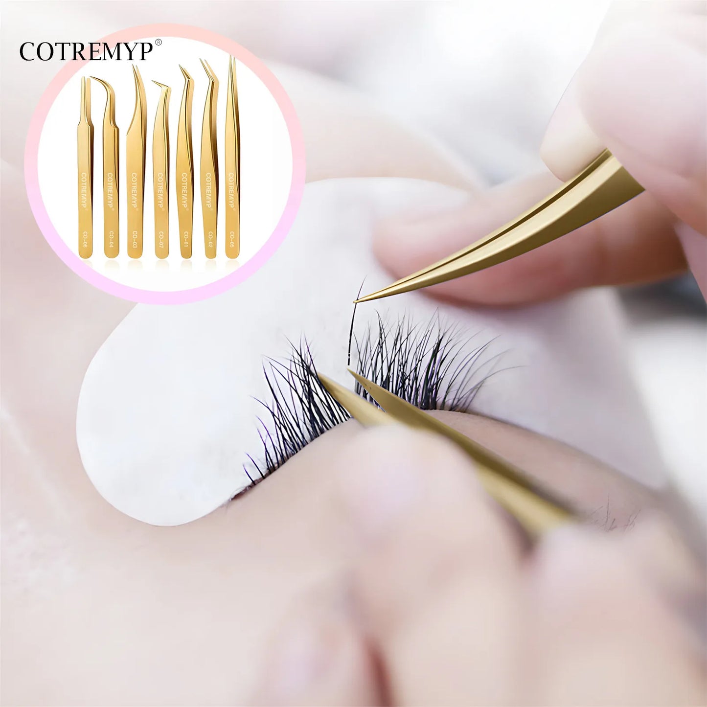 Professional Lash Extension Precision Tweezers