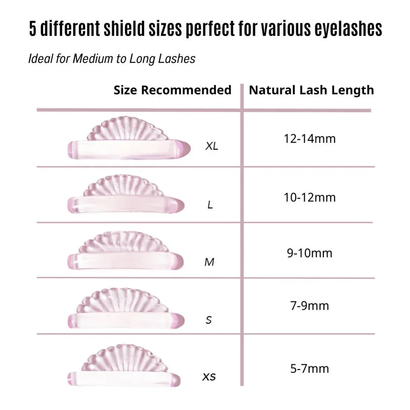 5 Pairs Round Silicone Lash Lift Shields